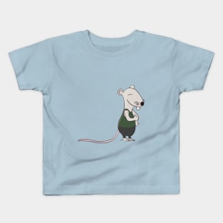 Friendly Cartoon Rat Kids T-Shirt